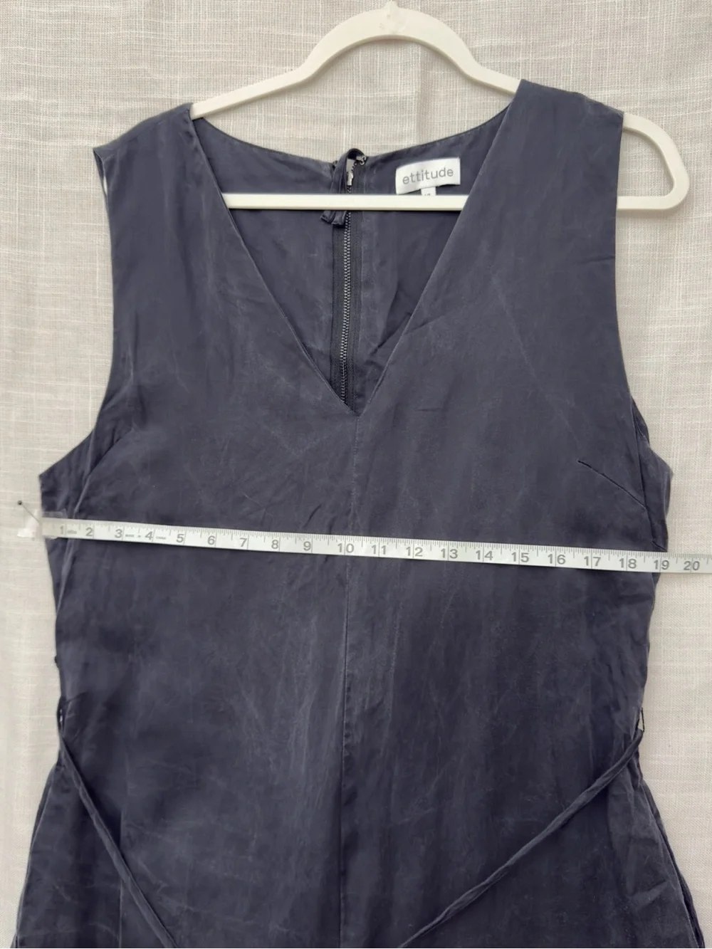 Ettitude sateen jumpsuit in onyx - Picture 12 of 12